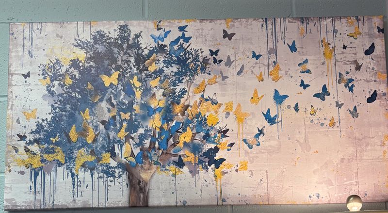 Canvas with Butterflies