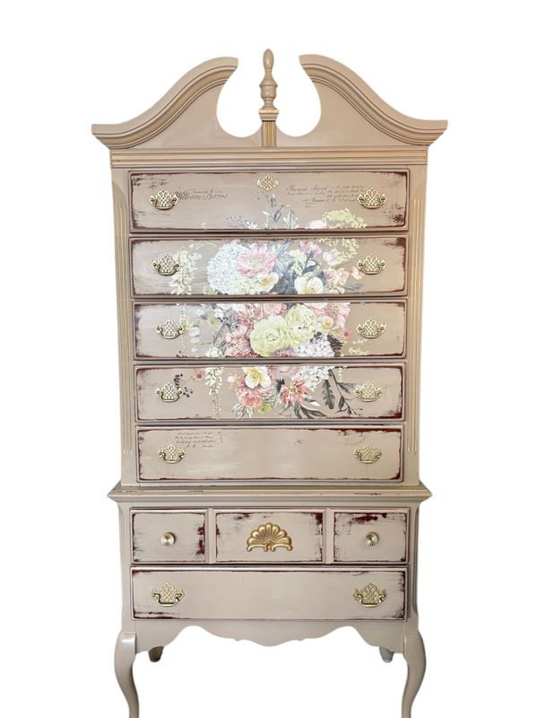Vintage Floral Highboy