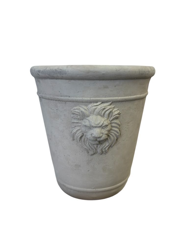 Concrete Lion Head Planter
