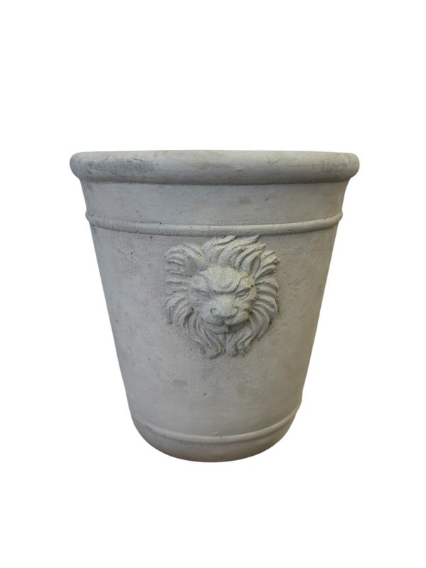 Concrete Lion Head Planter