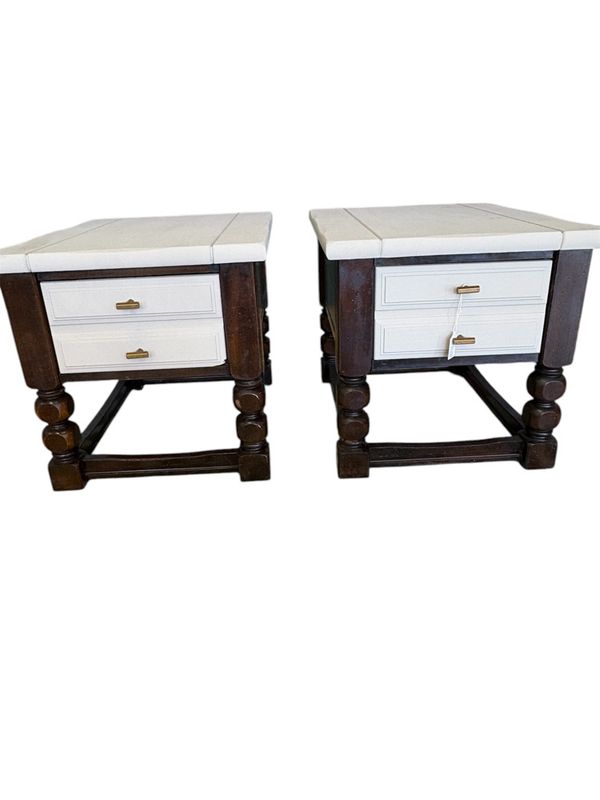 Vintage Mahogany Side Tables (2)