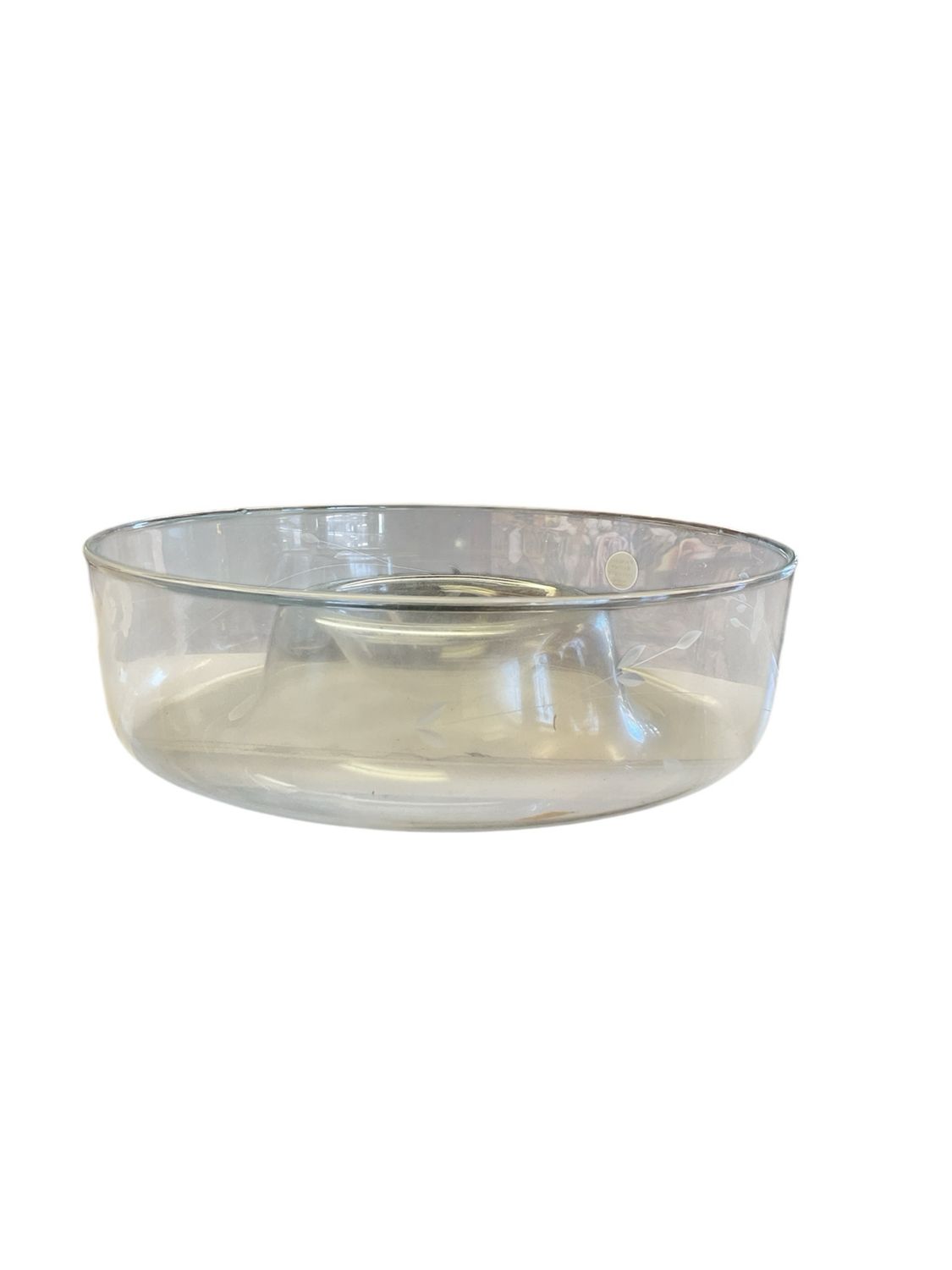 Princess House Chip/dip Glass Bowl