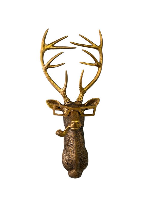 Hanging Deer With Square Glasses