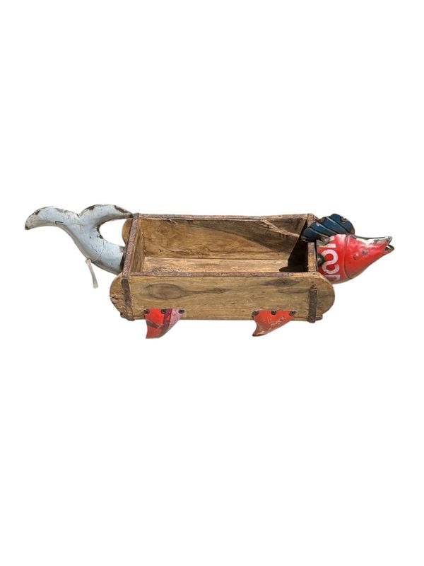 Fish Wooden Iron Planter Mold