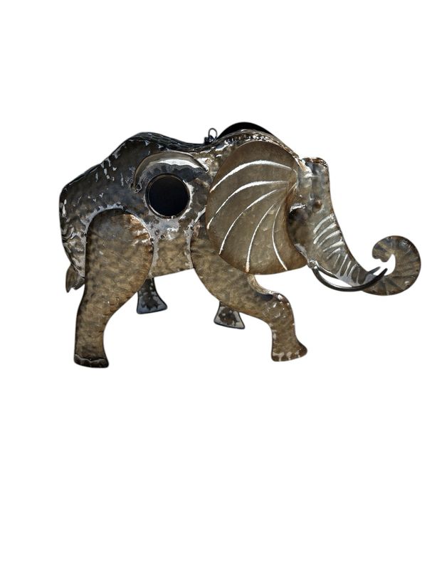Elephant Iron Metal Birdhouse