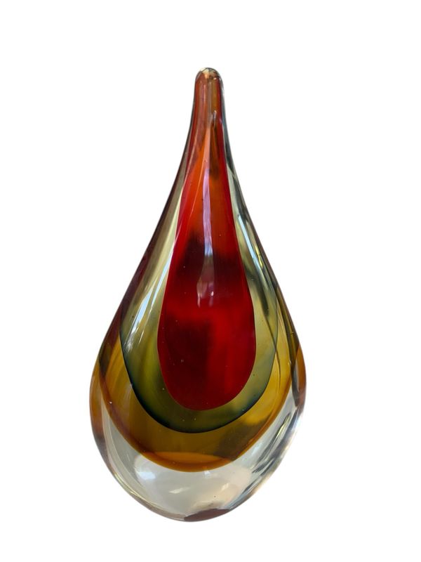 Red Blown Glass Decor