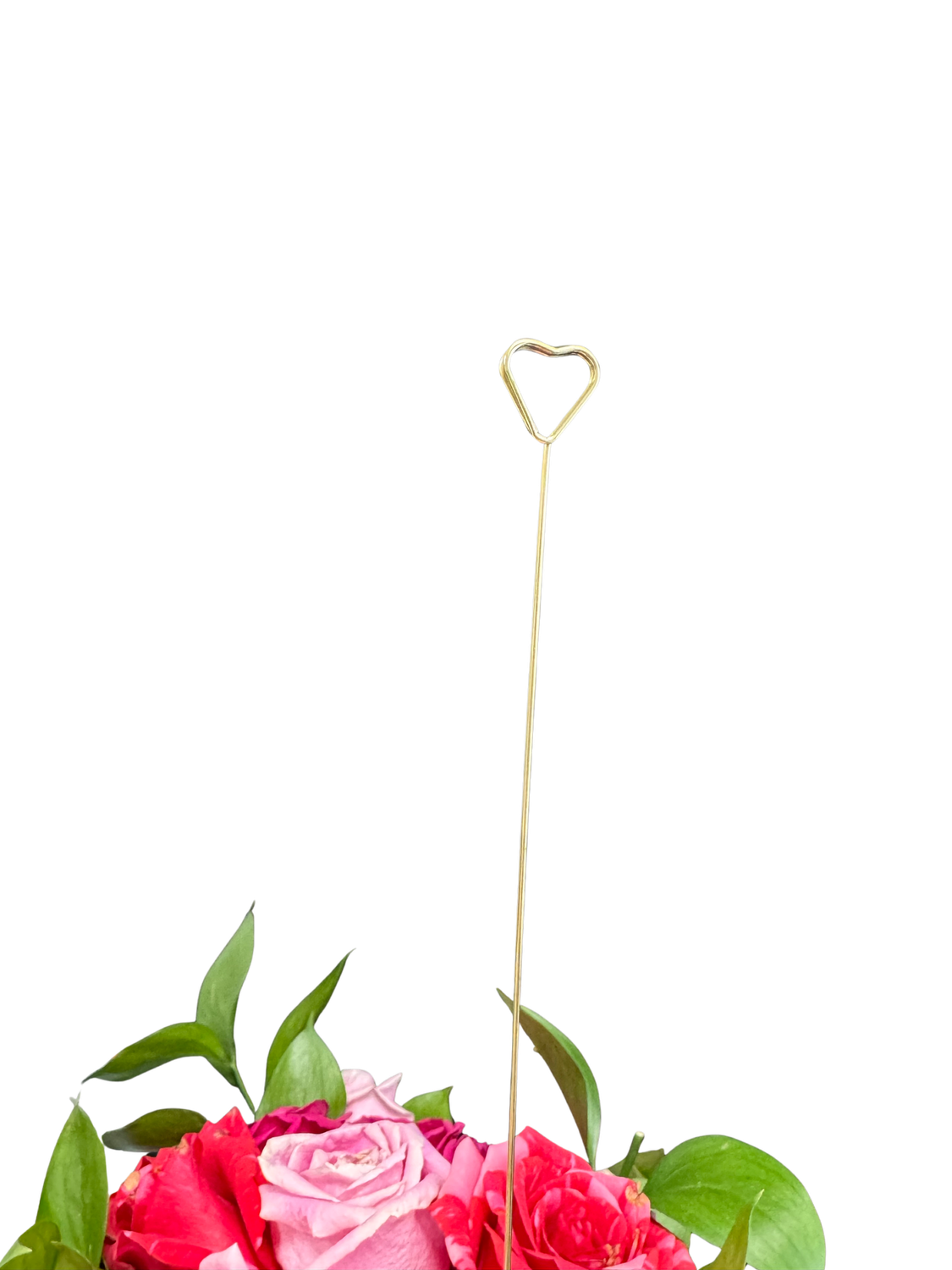 12&quot; Gold Heart CardHolder