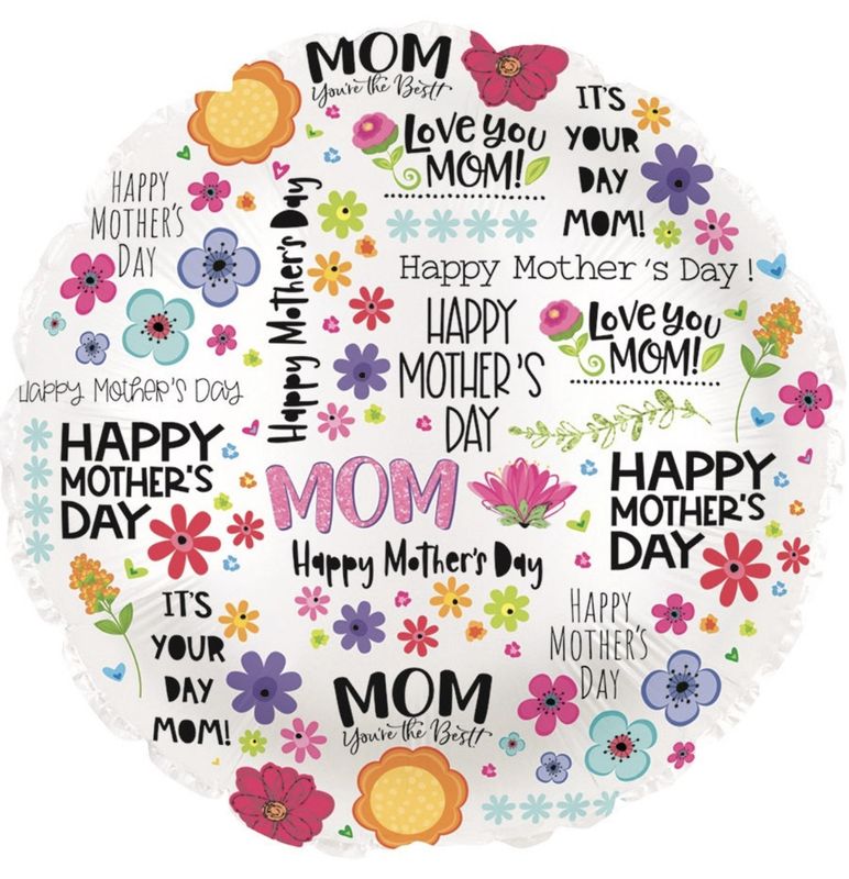 17" Happy Mother Day Sentiments Balloon
