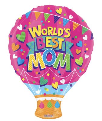 18" World Best Mom Balloon