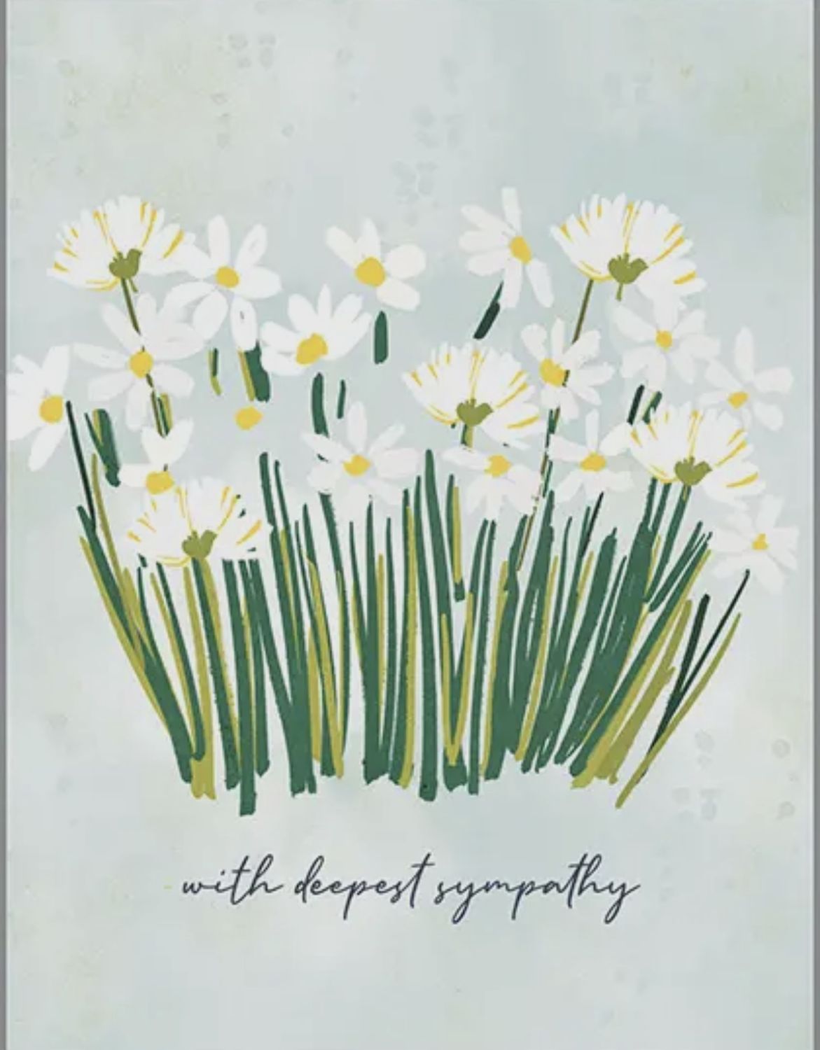 Daisies Sympathy Card