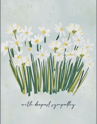 Daisies Sympathy Card