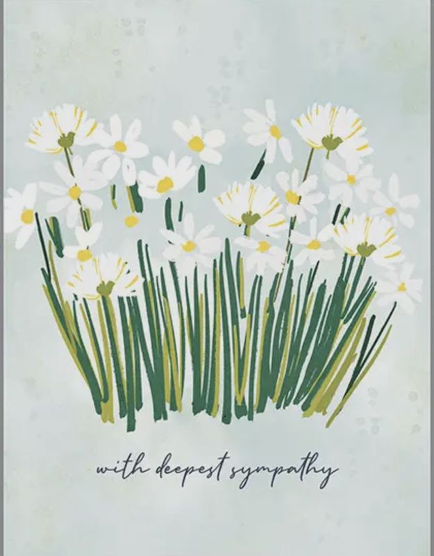 Daisies Sympathy Card