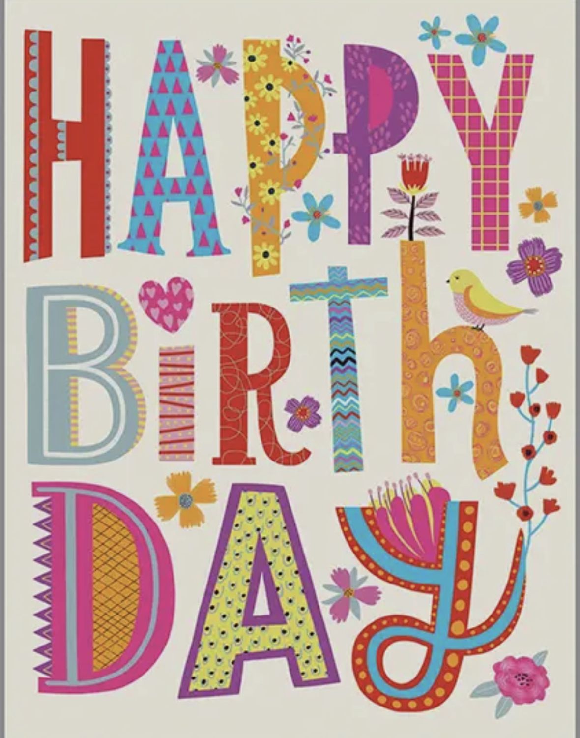 Sweet Words Birthday Card