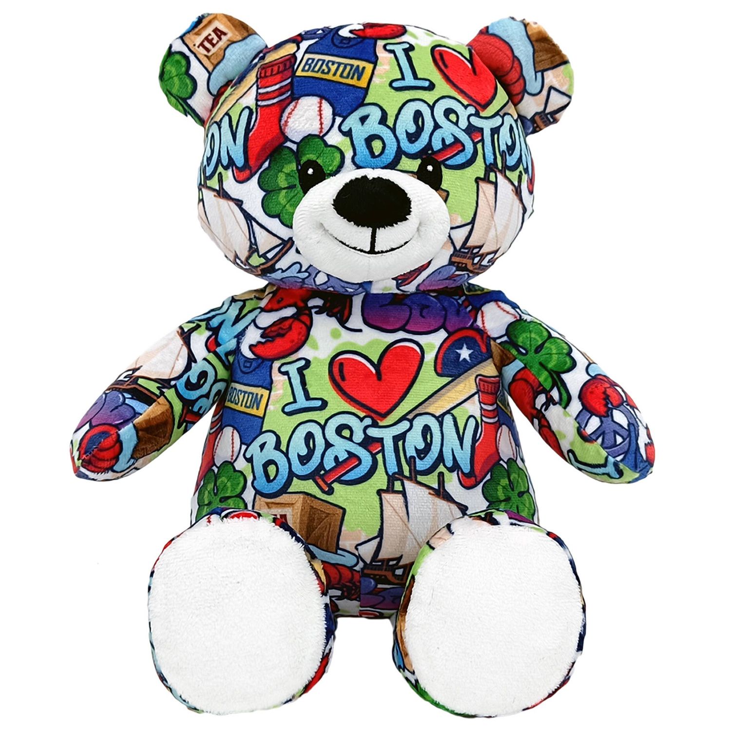 10" Boston Graffiti Souvenir Teddy • 100% Recycled