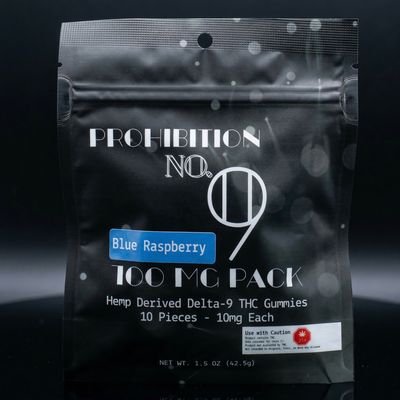 Delta 9 THC - Gummies - Blue Raspberry 100mg
