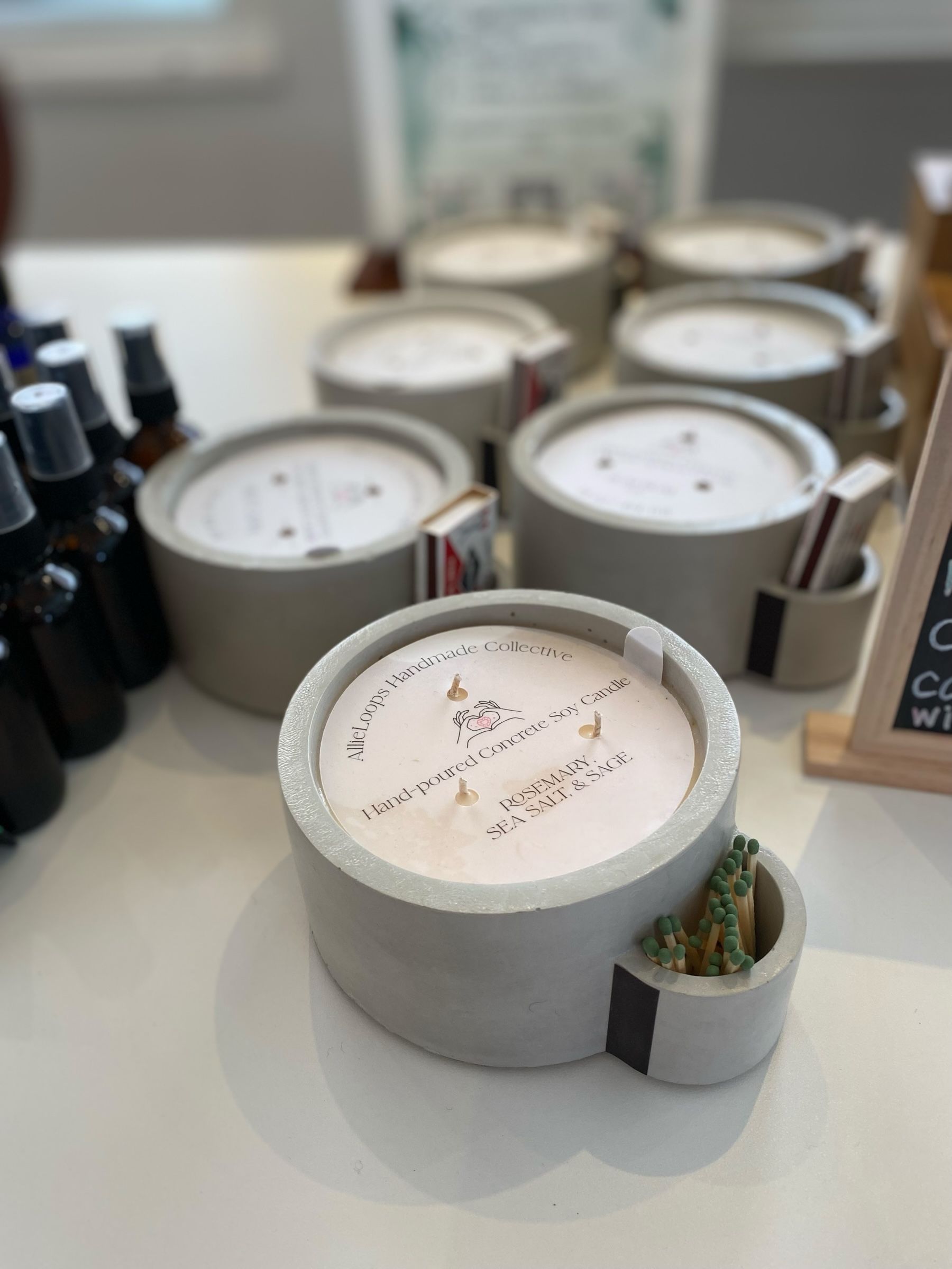 3 Wick Hand Poured Natural Candles  - 14 oz