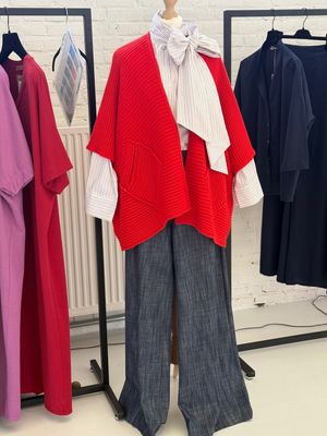 PONCHO GIGI ROSSO 2583