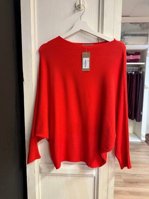 Trui rood vlindermouw BLACK Rose