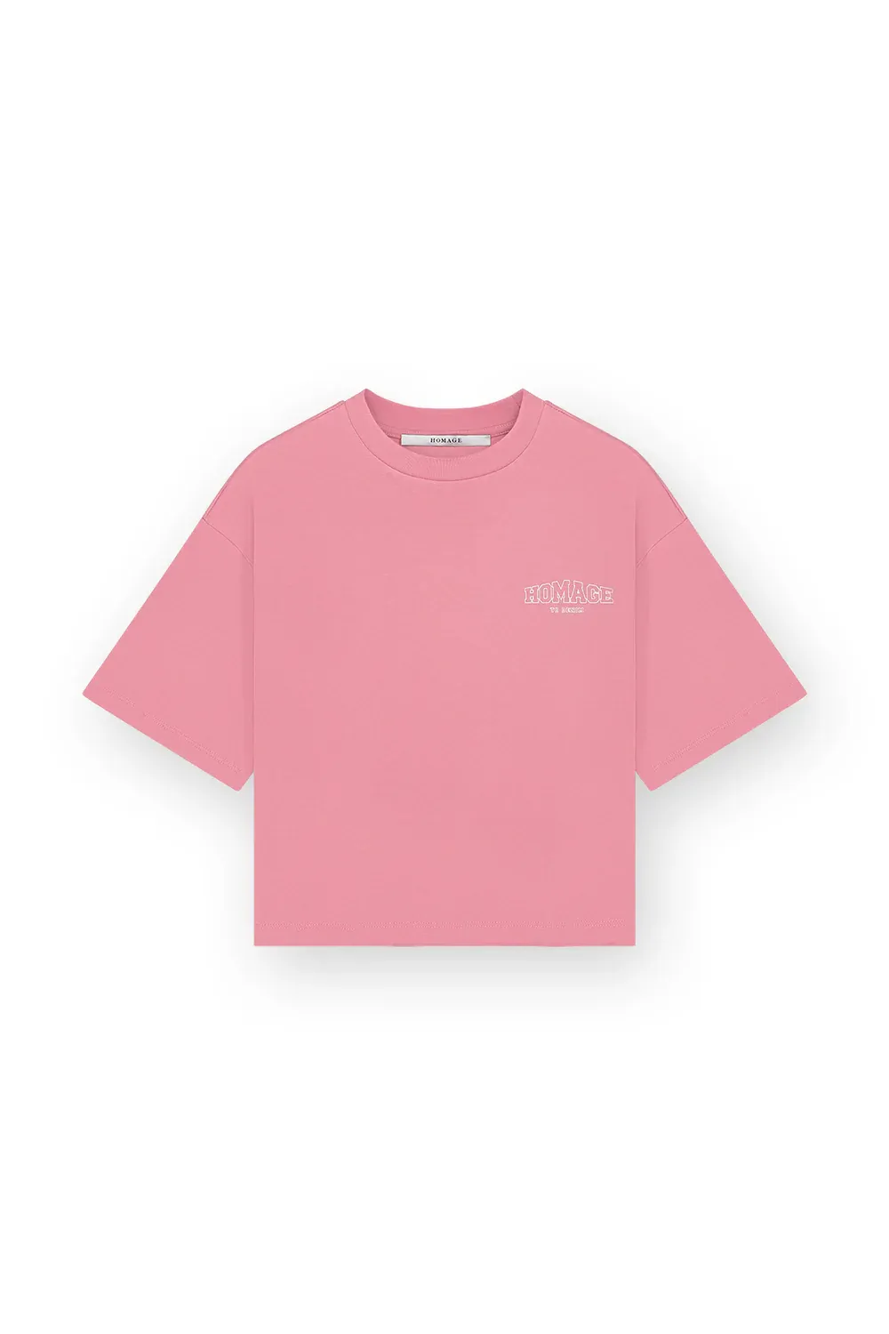 Oversized tee with chest print wasgoed pink Homage