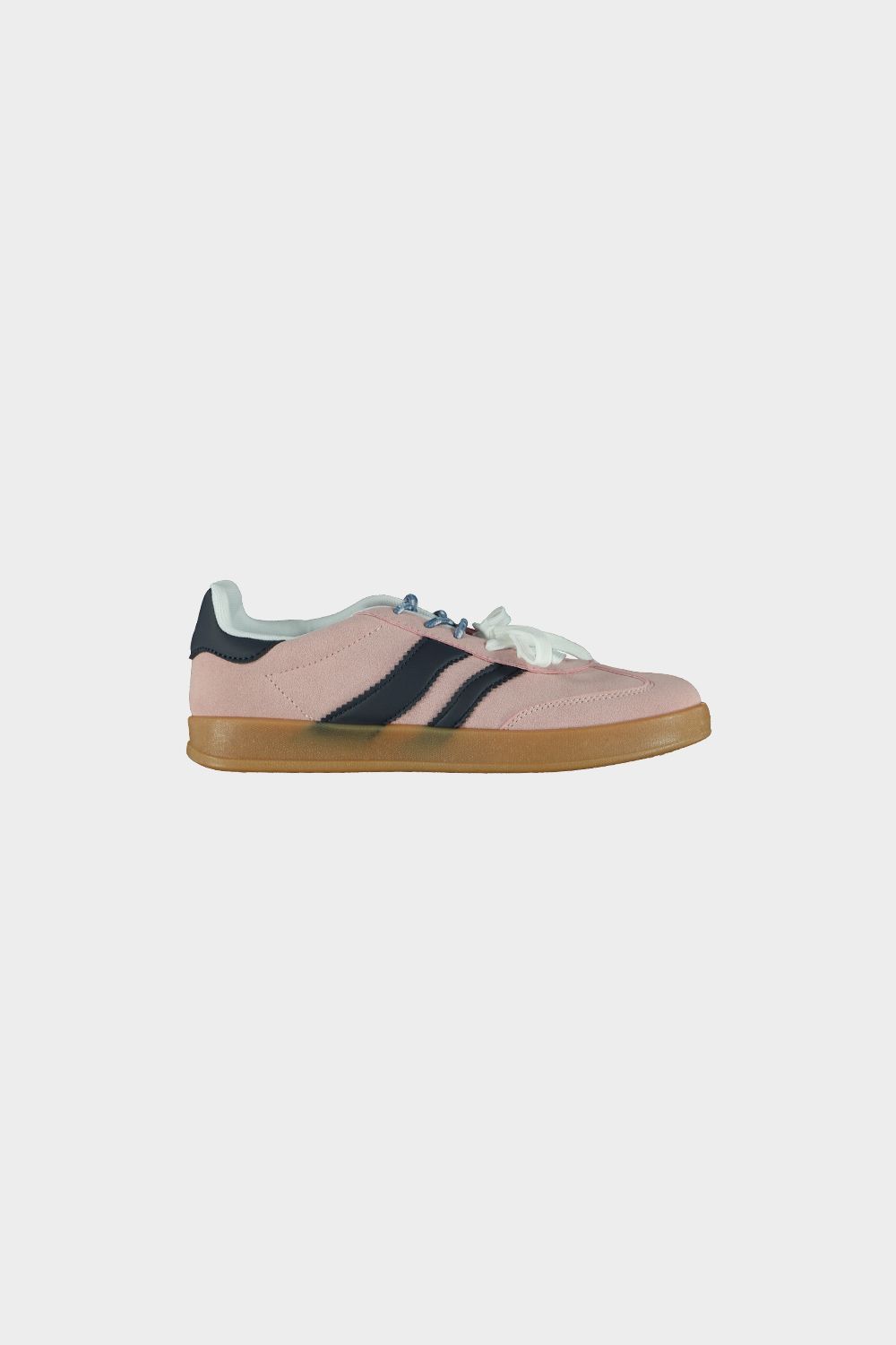 Sneakers roze met blauw