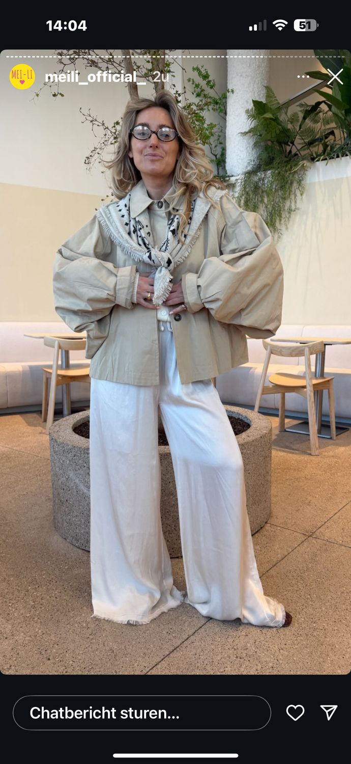 KORTE TRENCHCOAT BEIGE MEI-LI