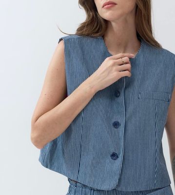 Gestreepte gilet JS