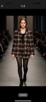 Blazer geruit garconne