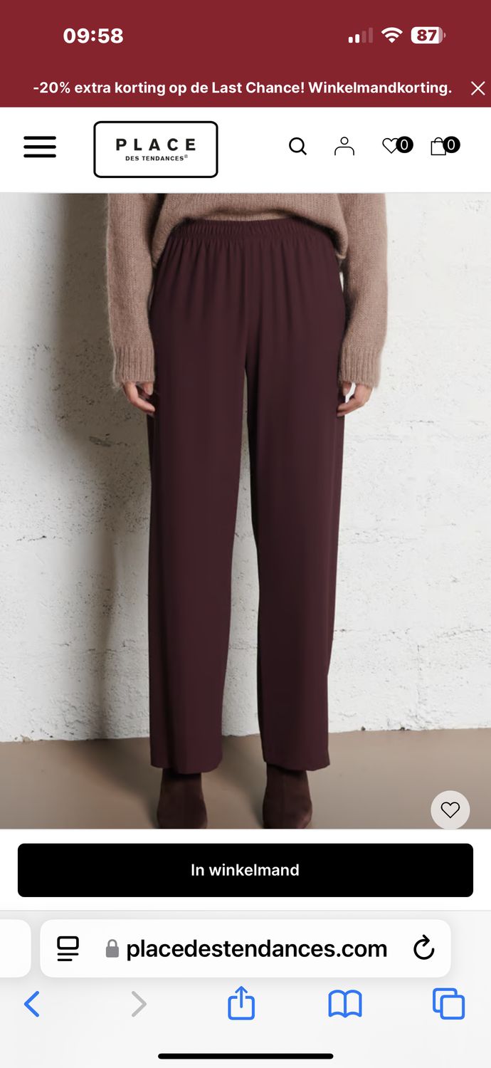 Broek imperial met elastiek