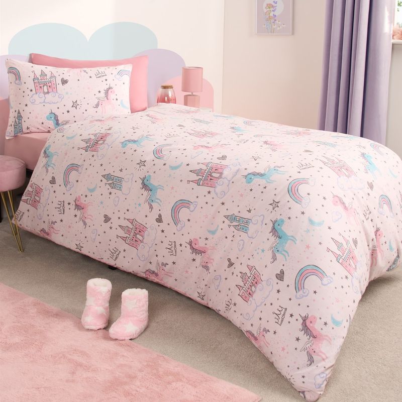 Princess Unicorn Reversible Pink Bedding
