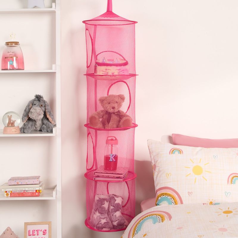Dark Pink Hanging Storage 4