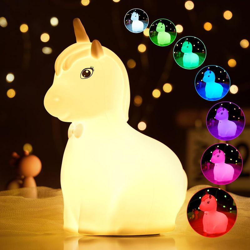 White Unicorn night light colour changing