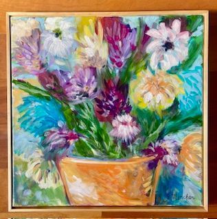 Clay Pot with Flowers