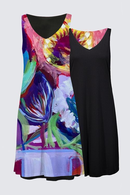 Abstract floral Kate Dress