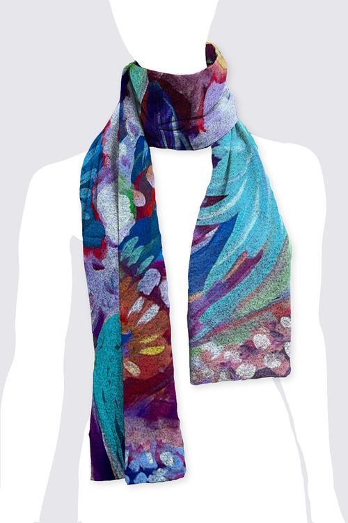 Abstract floral Aspen Scarf