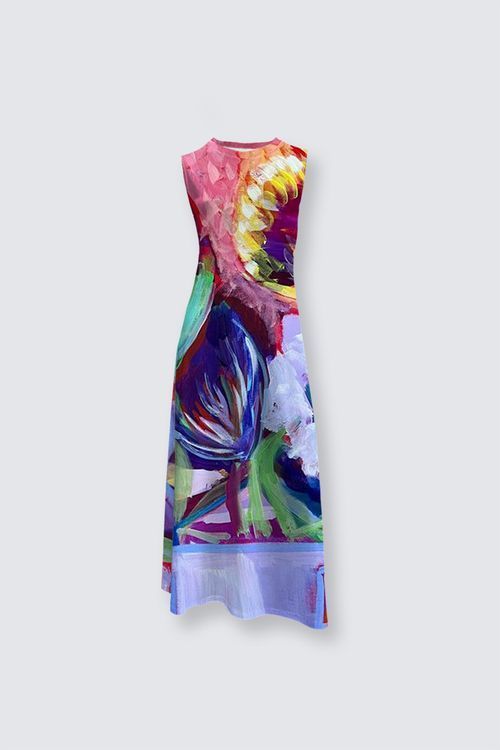Abstract floral Lena Dress