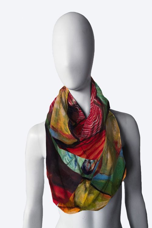 Chihuly inspired Nora Infinity Scarf