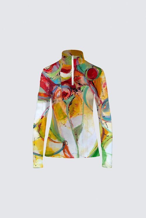 Red and Yellow Round Shapes Jamie Top
