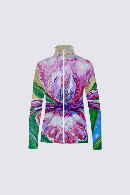 Pink Iris Catherine Full-zip Active top