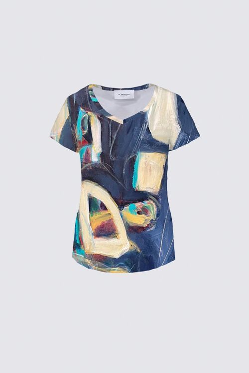 Navy Abstract Jersey WSS16