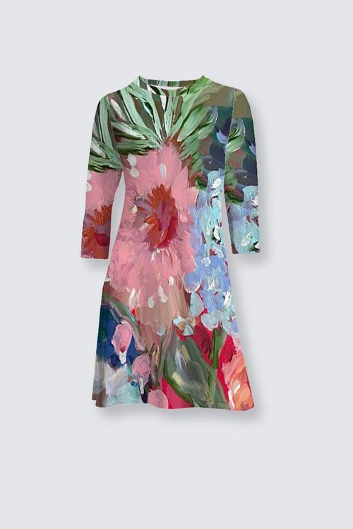 Field of Spring Flowers Laura Flare Dress
