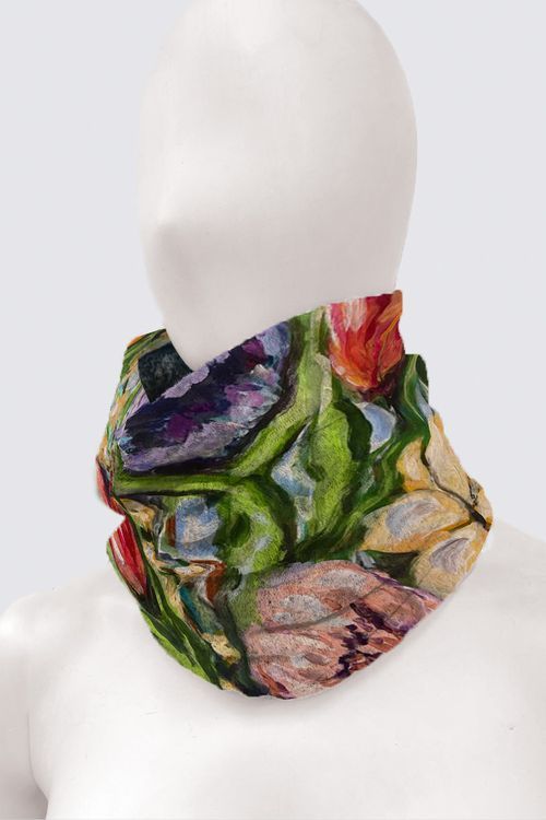 Tulips and Mums Alice Tube Scarf