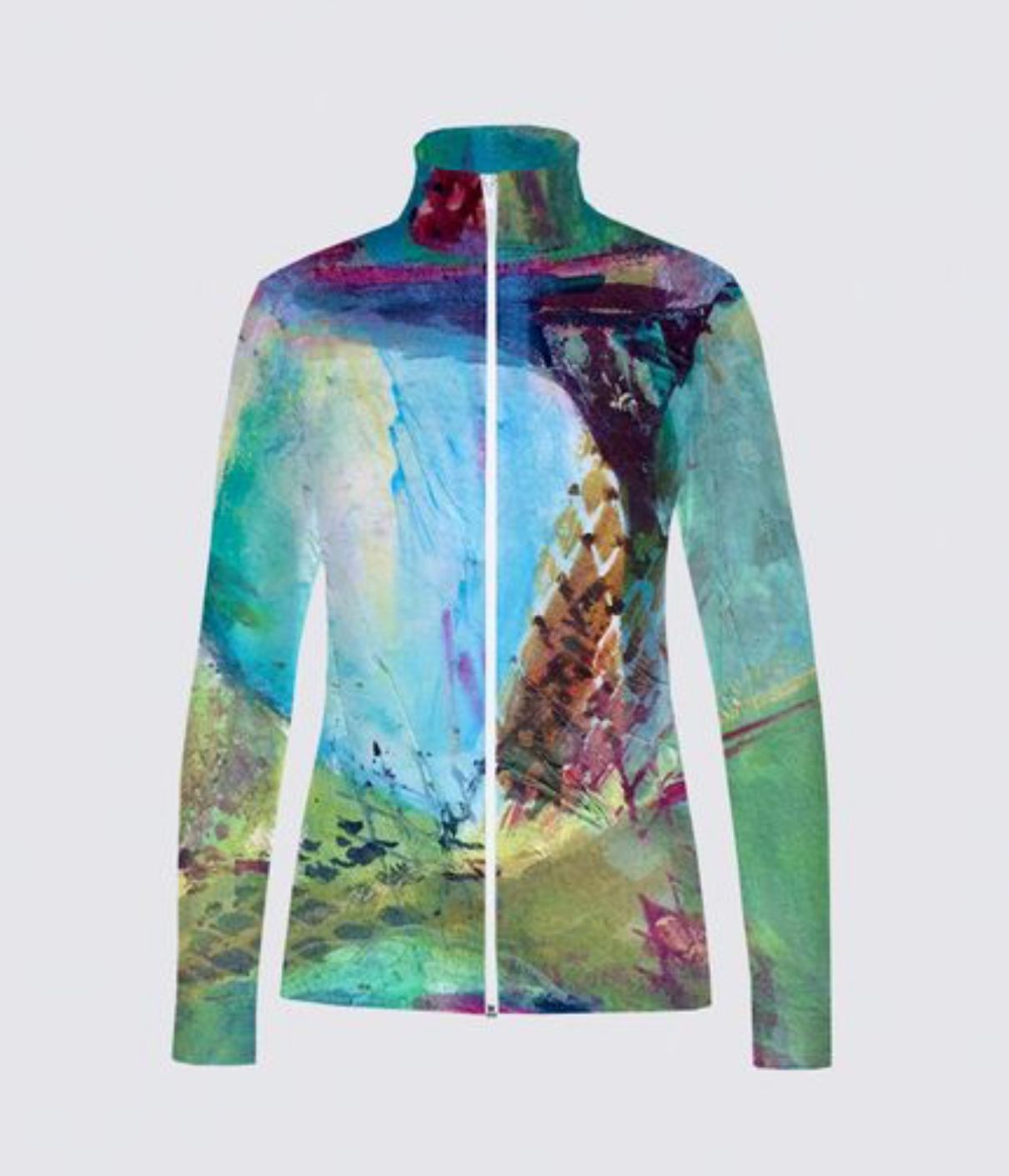 Abstract Circles and Rectangles Catherine Full Zip