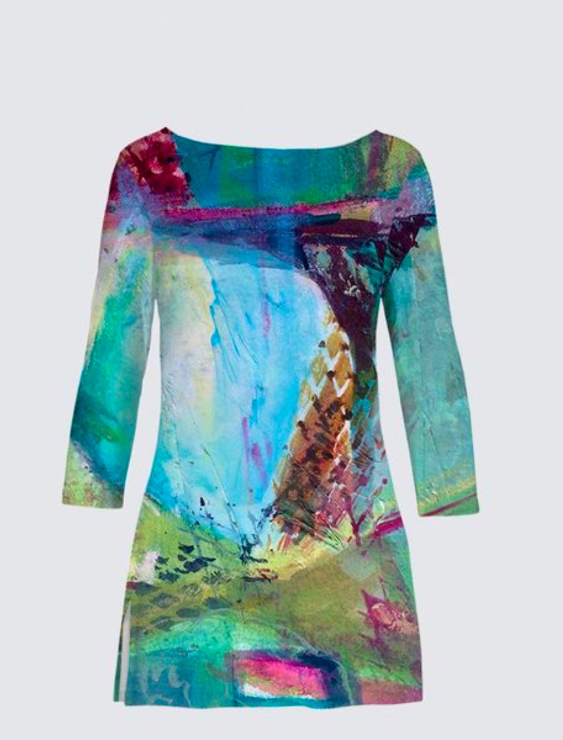 Abstract Circles and Rectangles Patti Tunic 11