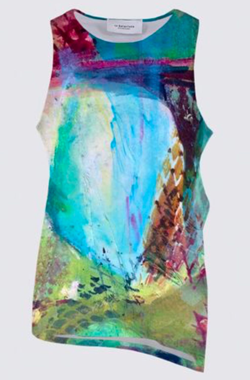 Abstract Circles and rectangles Florence Knotted Tank Top
