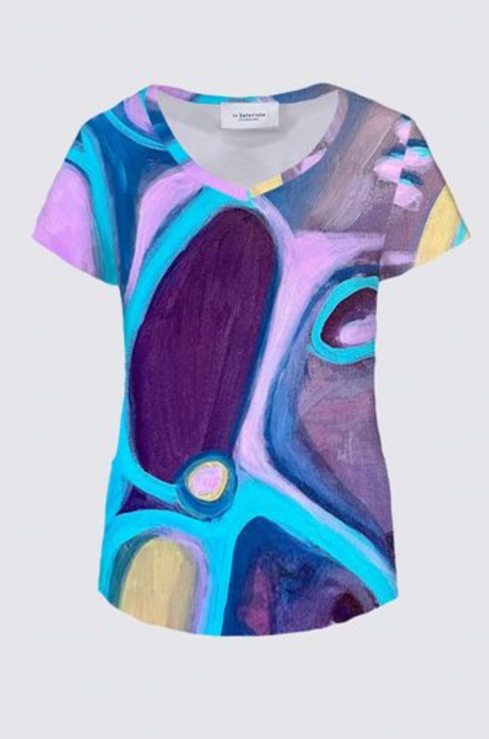 Purple and Blue Abstract Shapes WSS16