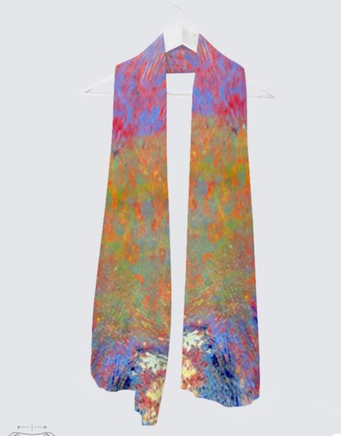 Sunset Vivian Scarf in Knit Chiffon
