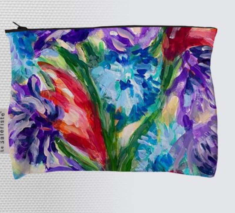 Birds of Paradise and Purple Petals UAC69 Lou Black