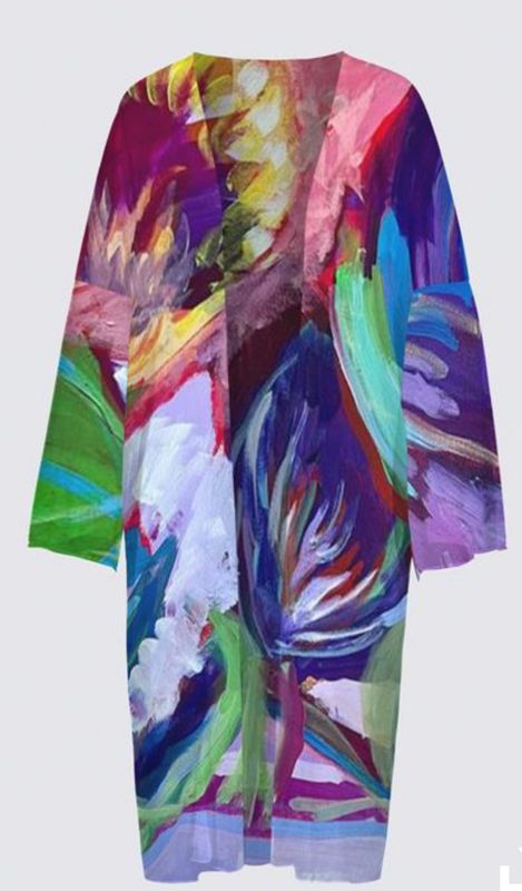 Abstract Floral Elani Kimono