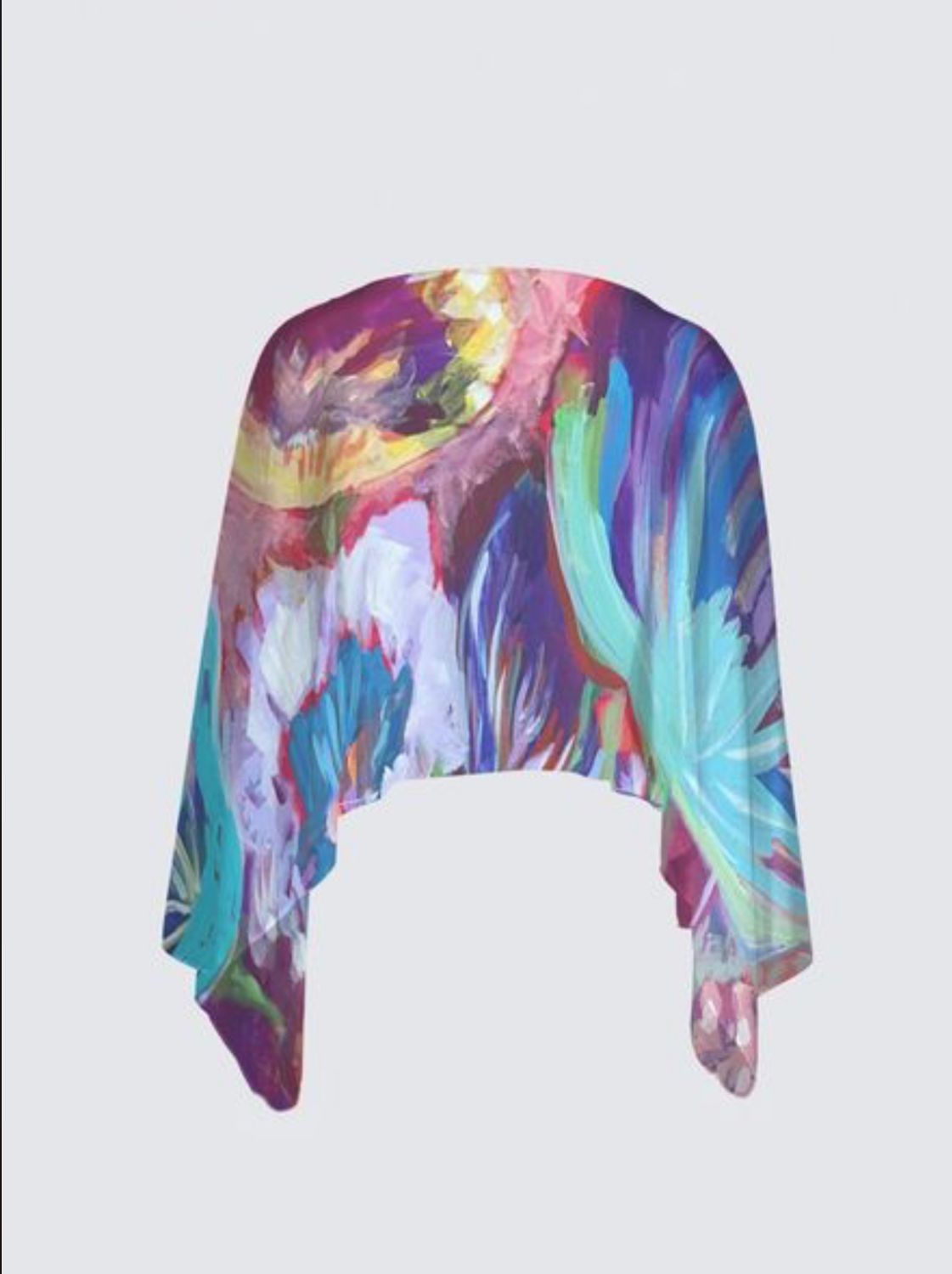 Abstract Floral Claudia Shawl