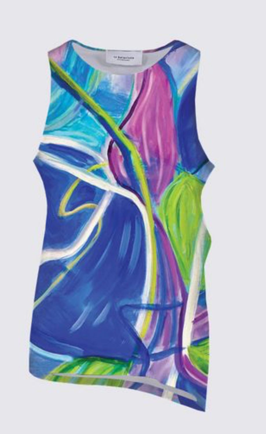 Blue Tulips Florence Knotted Tank Top